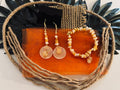 Tropical Hawaiian Vibe Stretch Bracelet & Earring Set