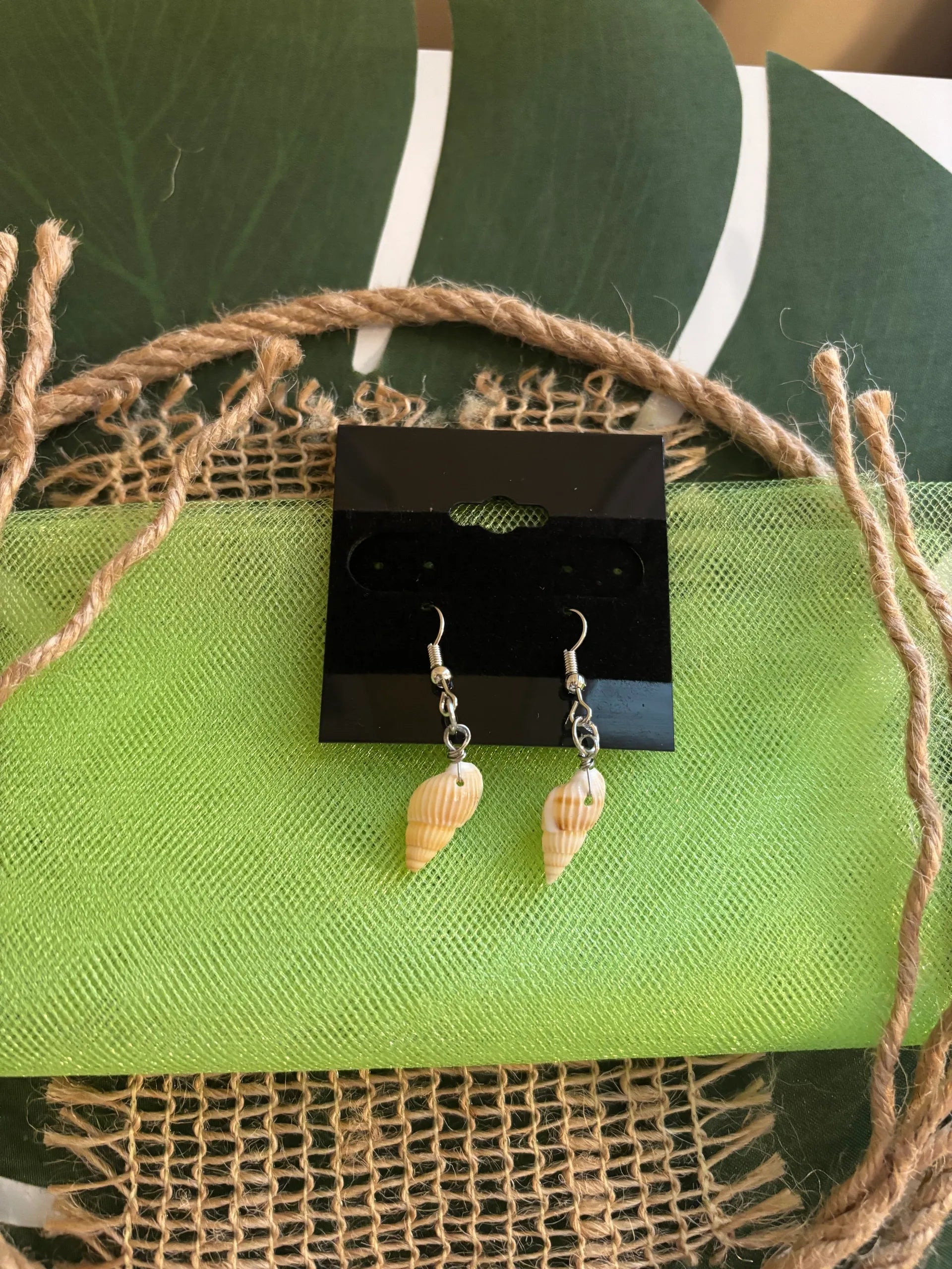 Cute Small Dangle Seashell Earrings