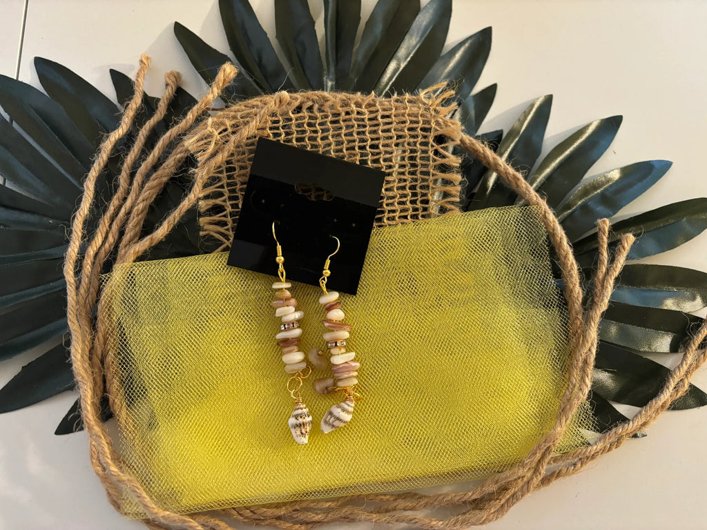 Tropical Stretch Bracelet & Dangle Earring Set