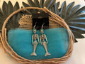 Tropical Mermaid Skeleton Long Dangle Earrings