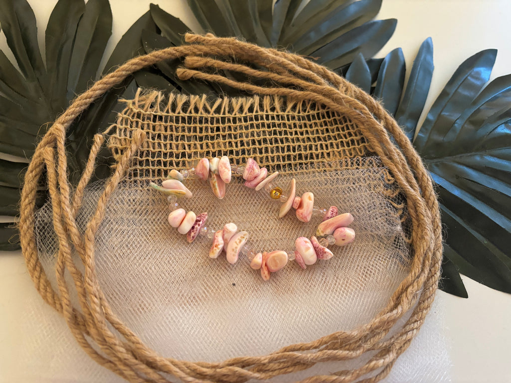 Pretty Pink Flamingo Earrings & Stretch Bracelet Set
