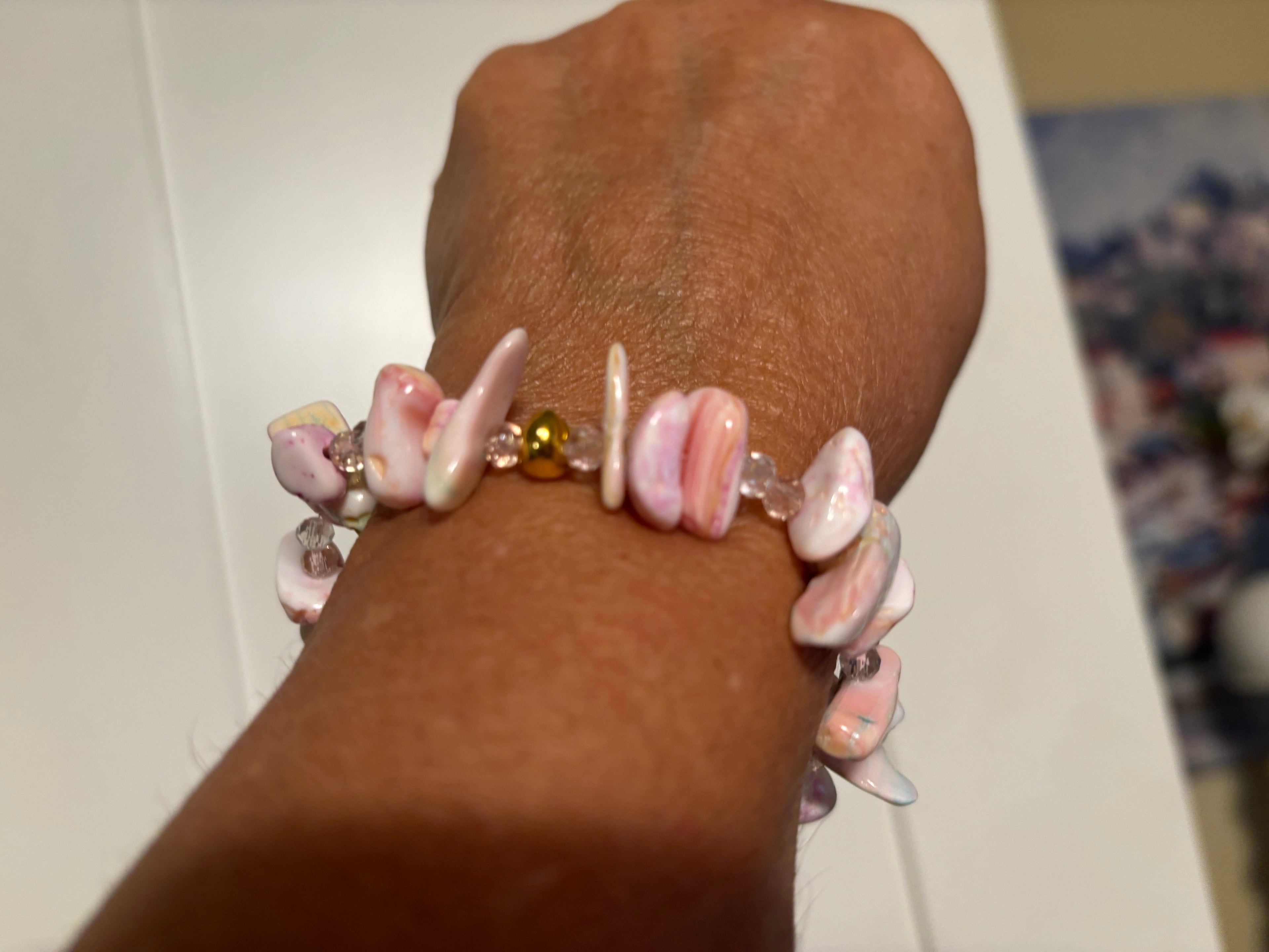 Pretty Pink Flamingo Earrings & Stretch Bracelet Set